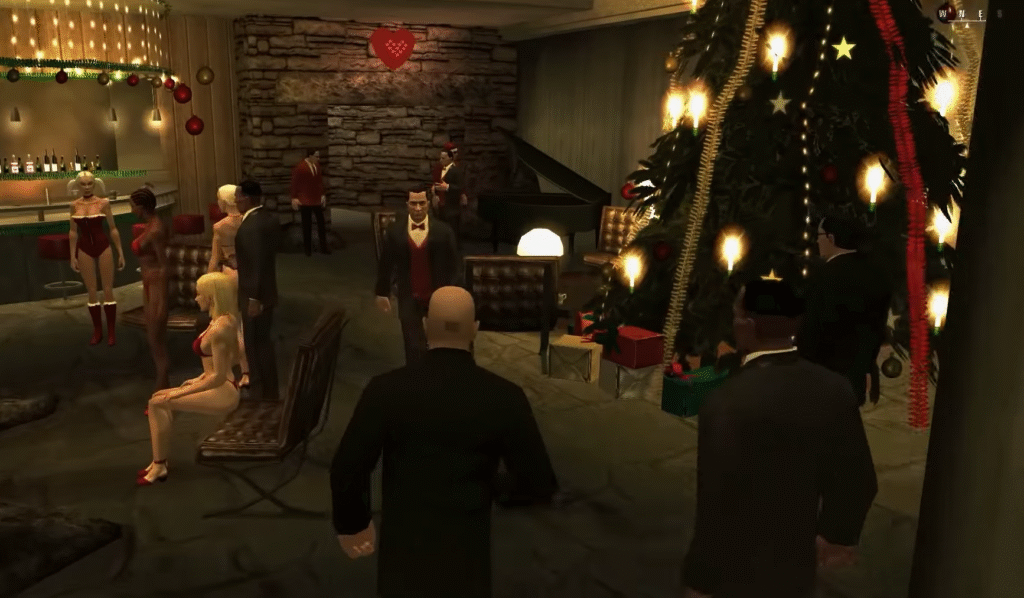 A screenshot of the level "you better watch out" from Hitman: Blood Money