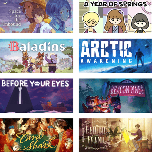 Various titles featured at LudaNarraCon 2022