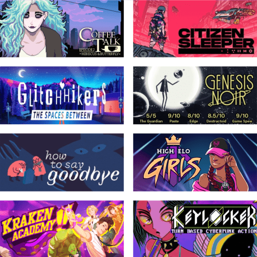 eight more titles featured at LudaNarraCon 2022, such as Kraken Academy