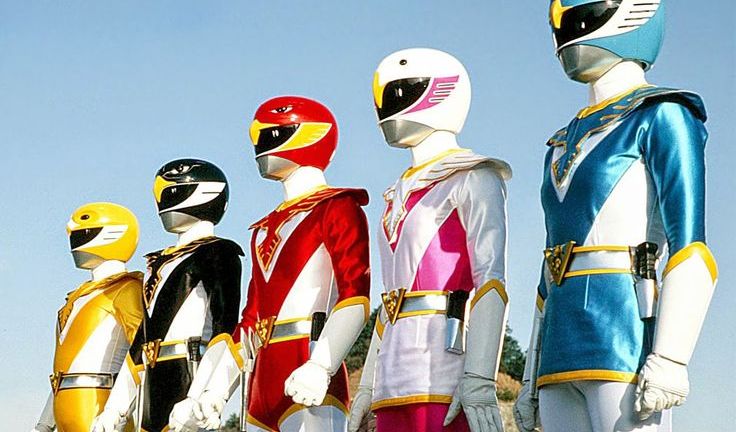 The Jetmen posed in a dynamic camera angle