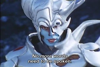 Radiguet, prominent Jetman villain, saying that nothing else needs to be said., 