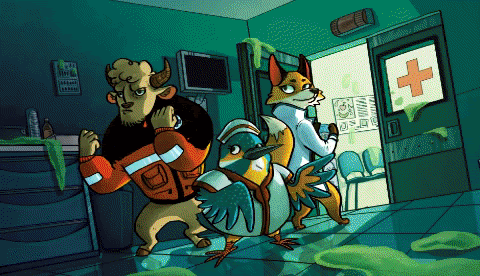 gif showing stills from the many games on the Super Rare Mixtape. Art and graphics are diverse but colourful