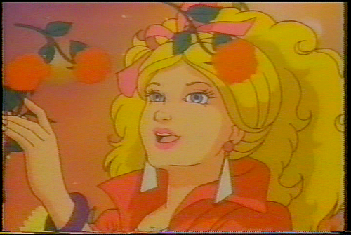 Roses being thrown at Barbie