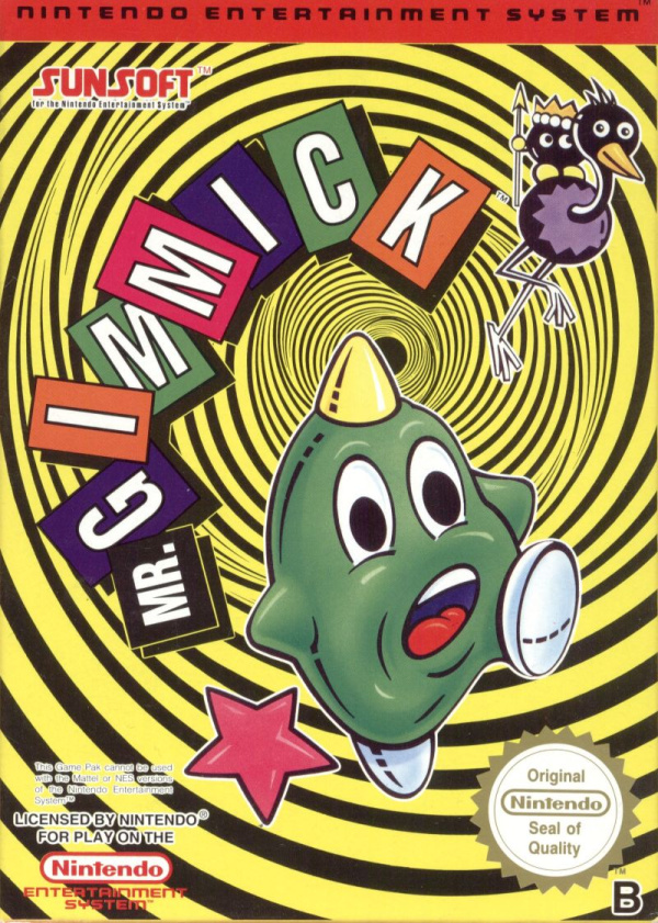 The game cover of 'Gimmick!' for the NES