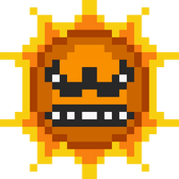 Image of the angry sun