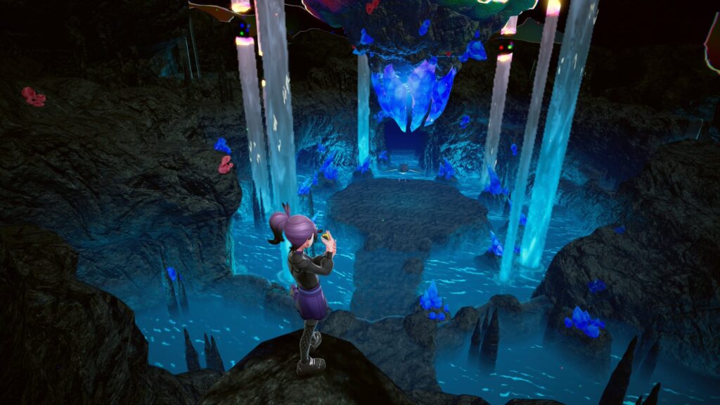 Screenshot of Kyogres dimension from legends z to a