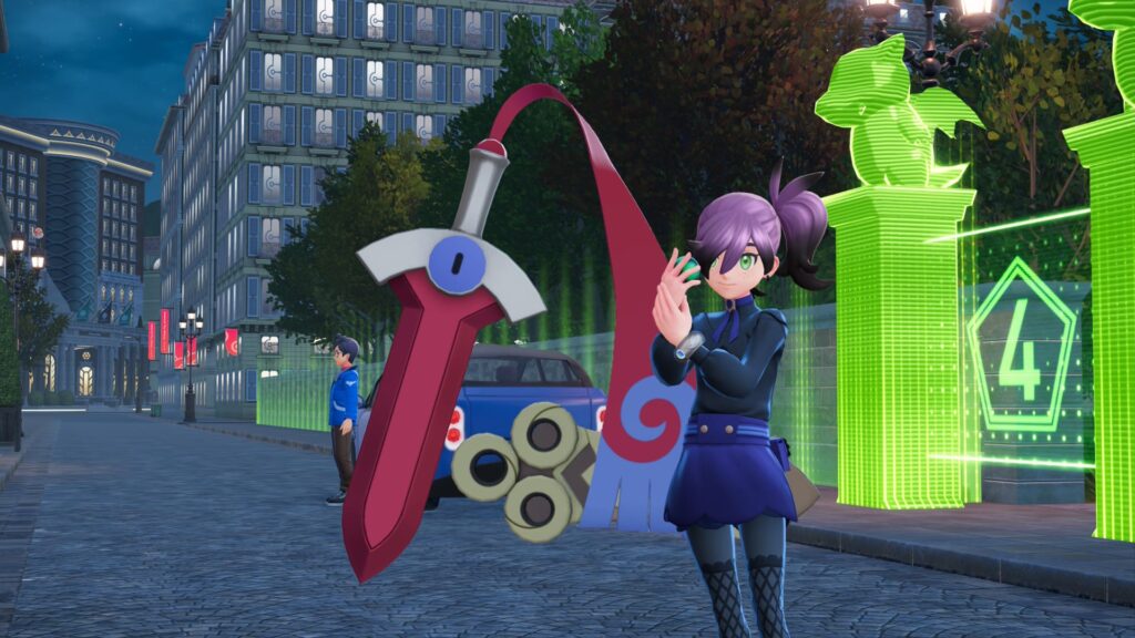 Screenshot of an alpha shiny honedge from legends z to a