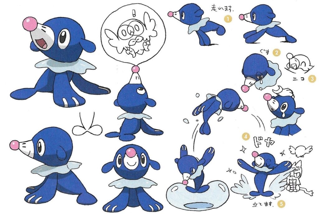 Official concept art for Popplio